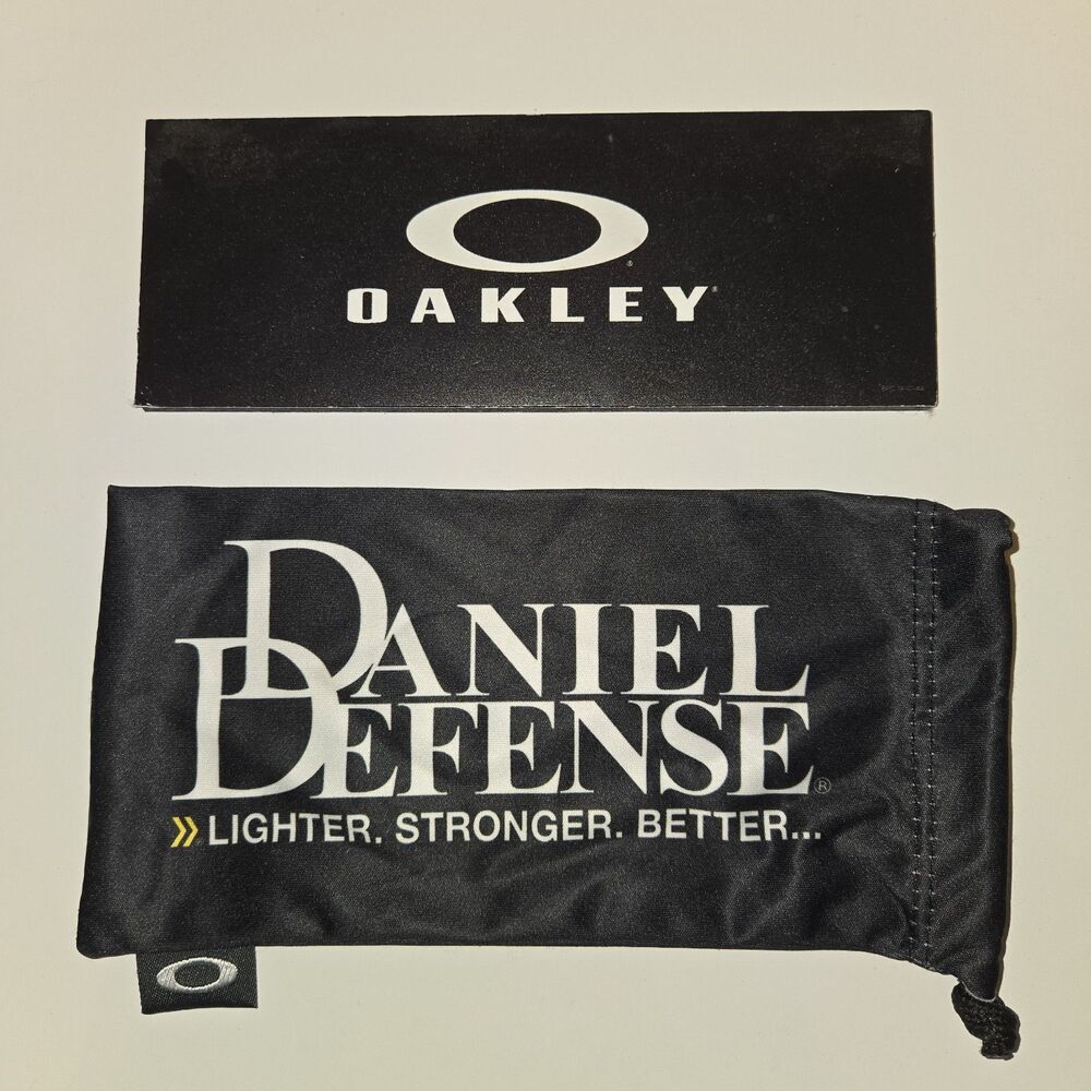 Oakley Daniel Defense LSB Black Sunglasses Cloth Sleeve Microfiber  (Authentic)